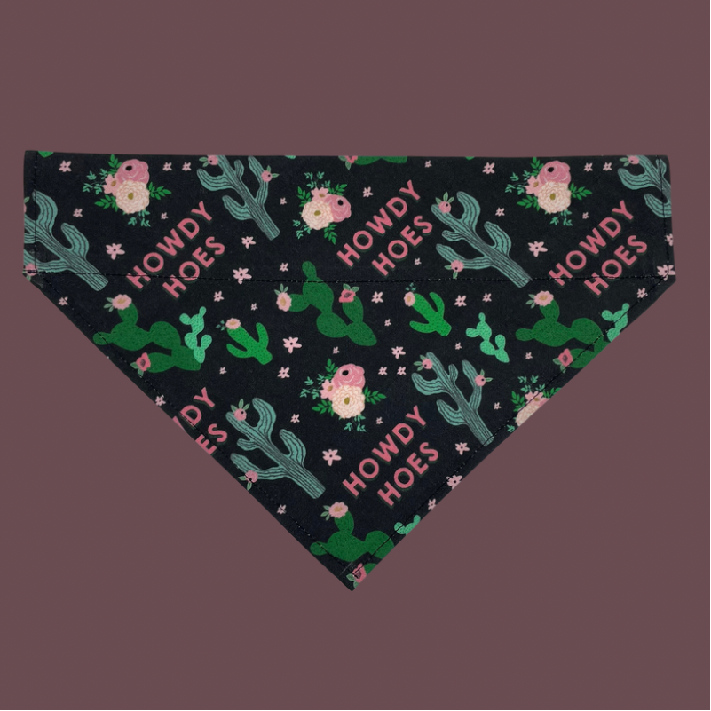 Howdy Hoes Over The Collar Dog Bandana