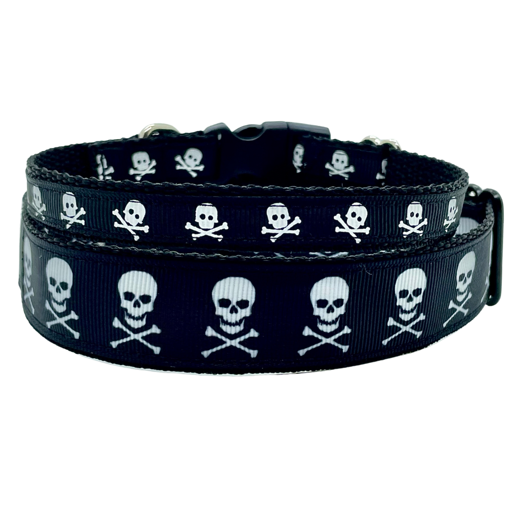 Skull & Crossbones Pirate - Dog Collar