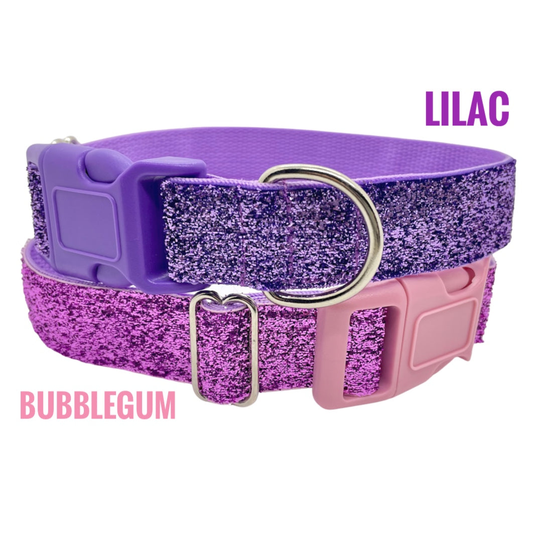 Bubble Gum Shimmer Dog Collar