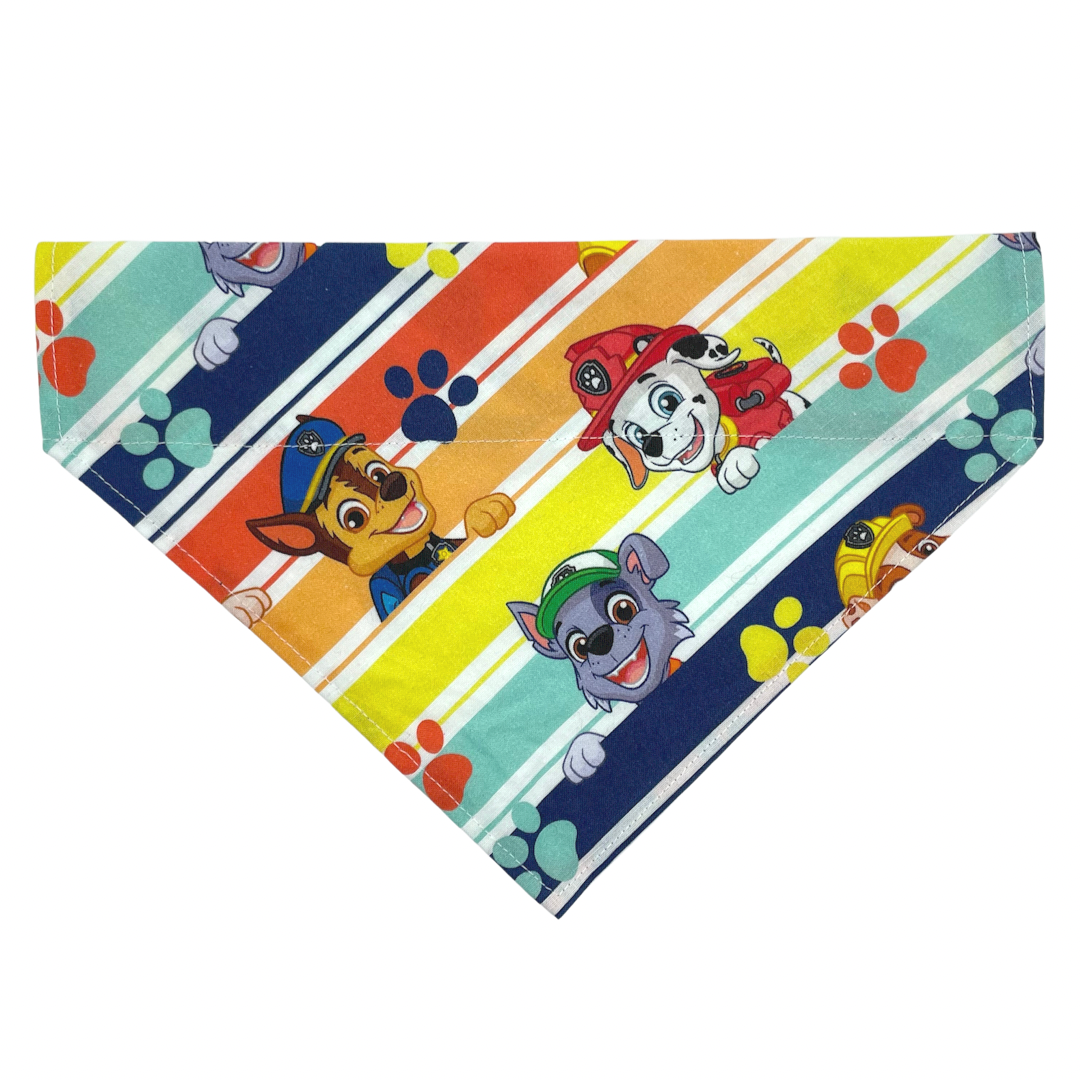 Canadian Cartoon Pups Over The Collar Dog Bandana