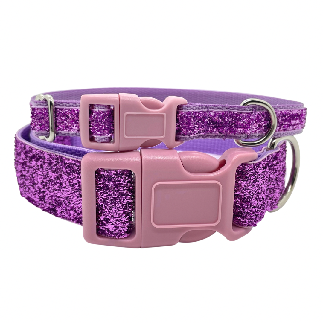 Bubble Gum Shimmer Dog Collar