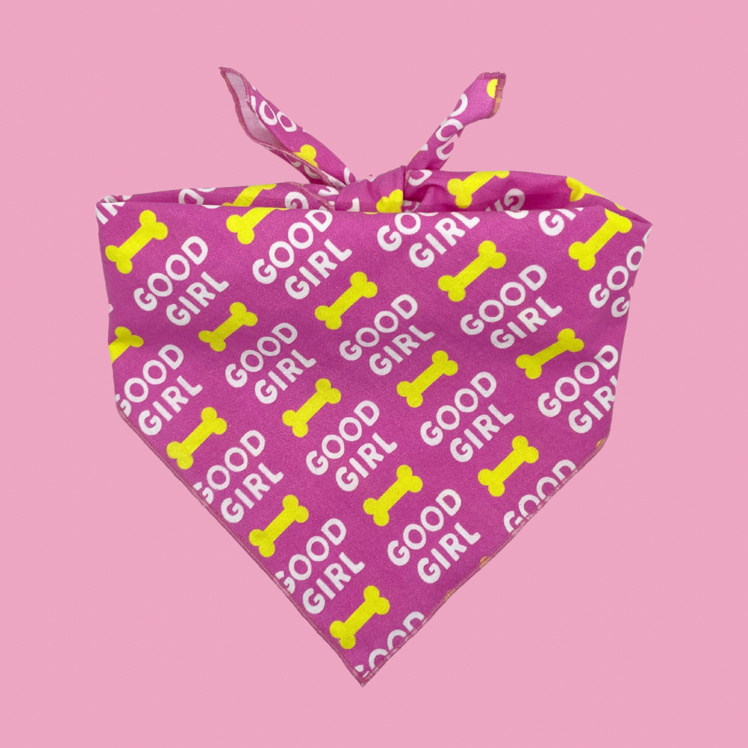 Good Girl Tie On Dog Bandana