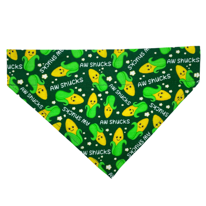 Aw, Shucks Over The Collar Dog Bandana