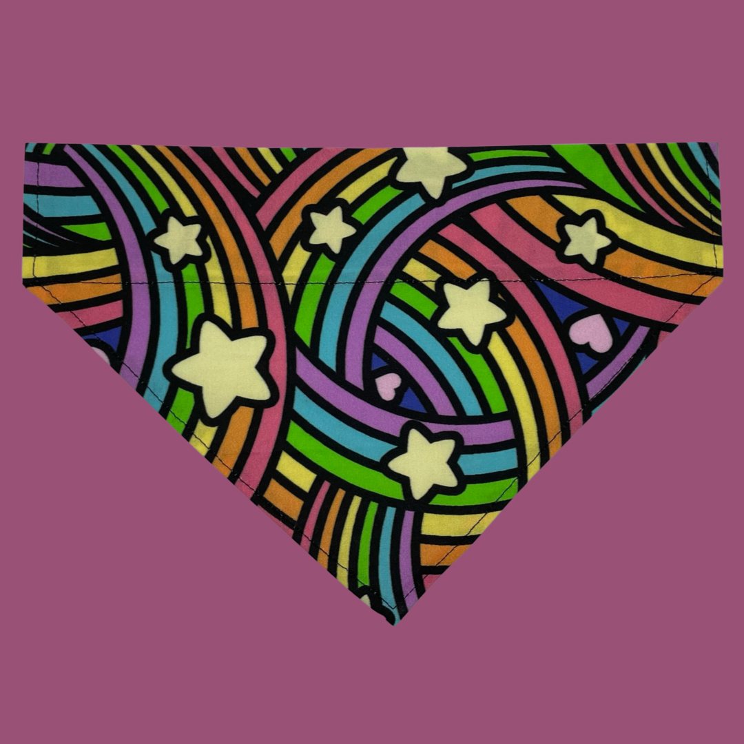 Rainbow Rush Over The Collar Dog Bandana
