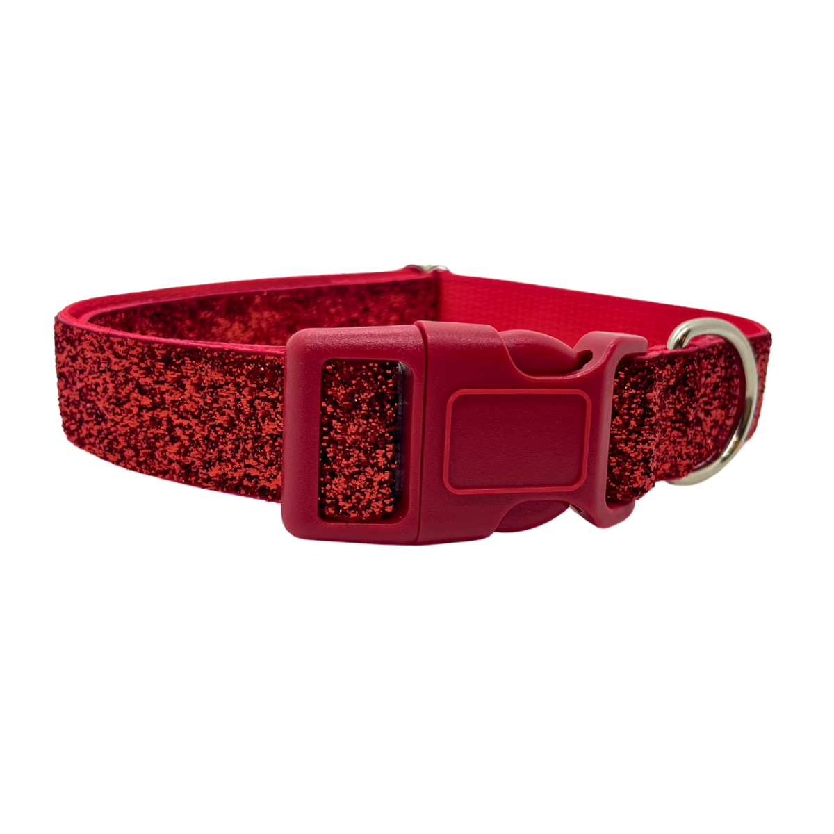 Red Shimmer Dog Collar