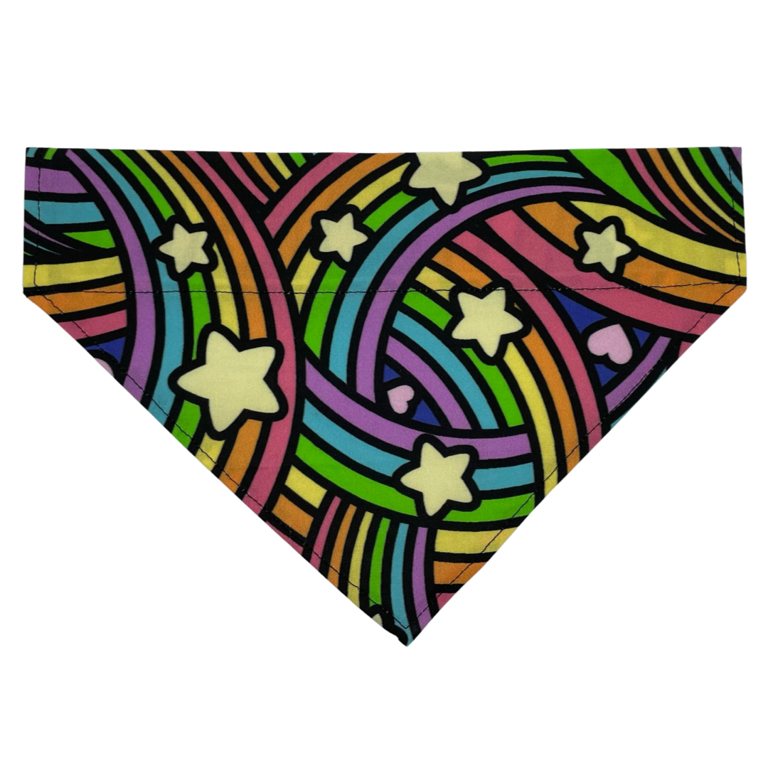 Rainbow Rush Over The Collar Dog Bandana