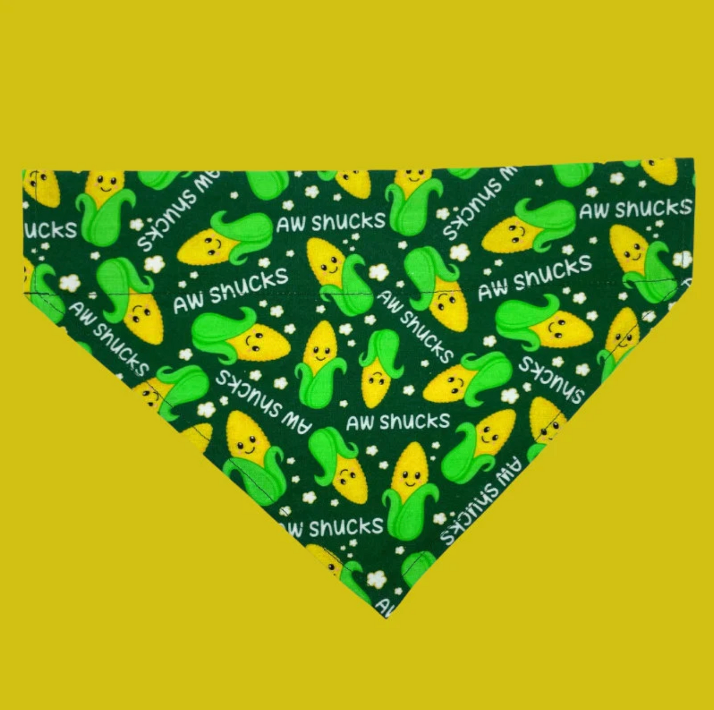 Aw, Shucks Over The Collar Dog Bandana