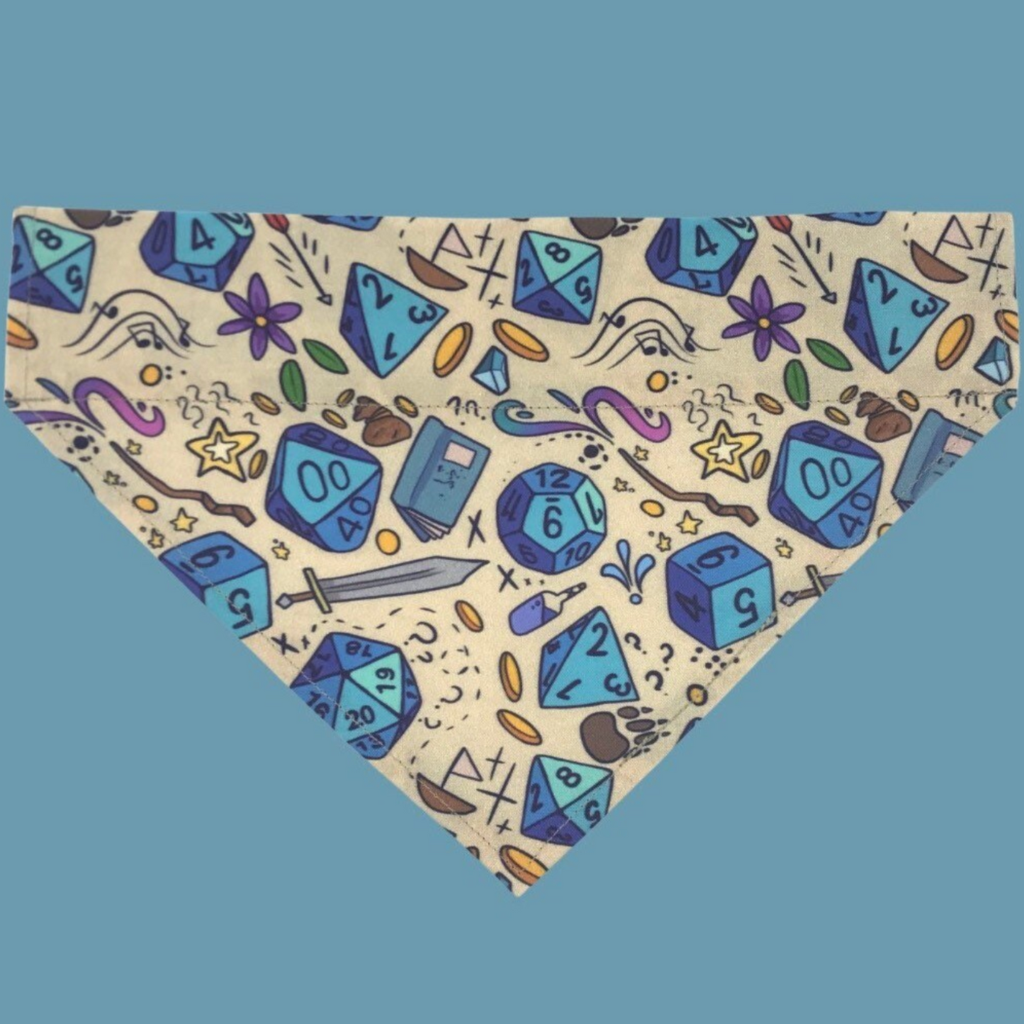 Dice Over The Collar Dog Bandana