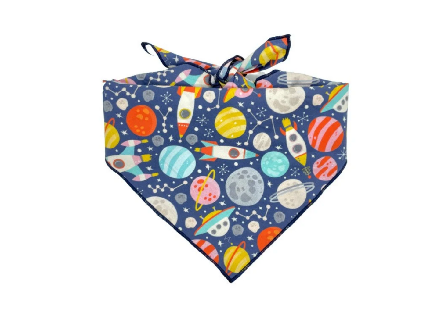Outer Space Tie On Dog Bandana