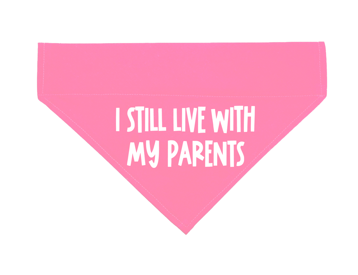 I Still Live With My Parents Over The Collar Dog Bandana