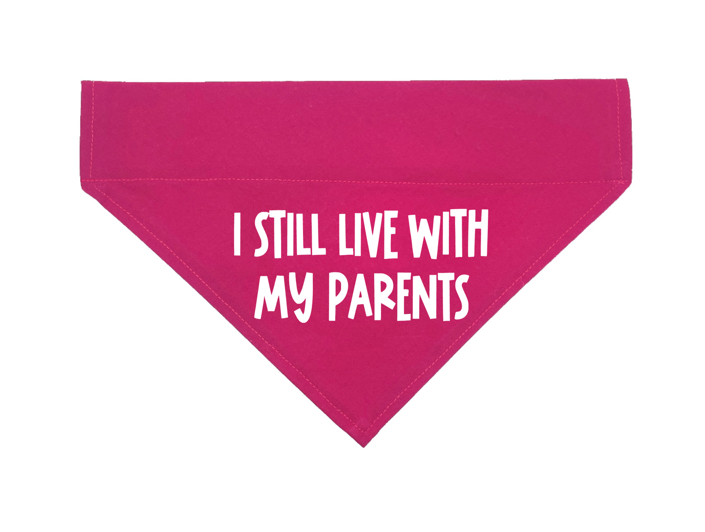 I Still Live With My Parents Over The Collar Dog Bandana