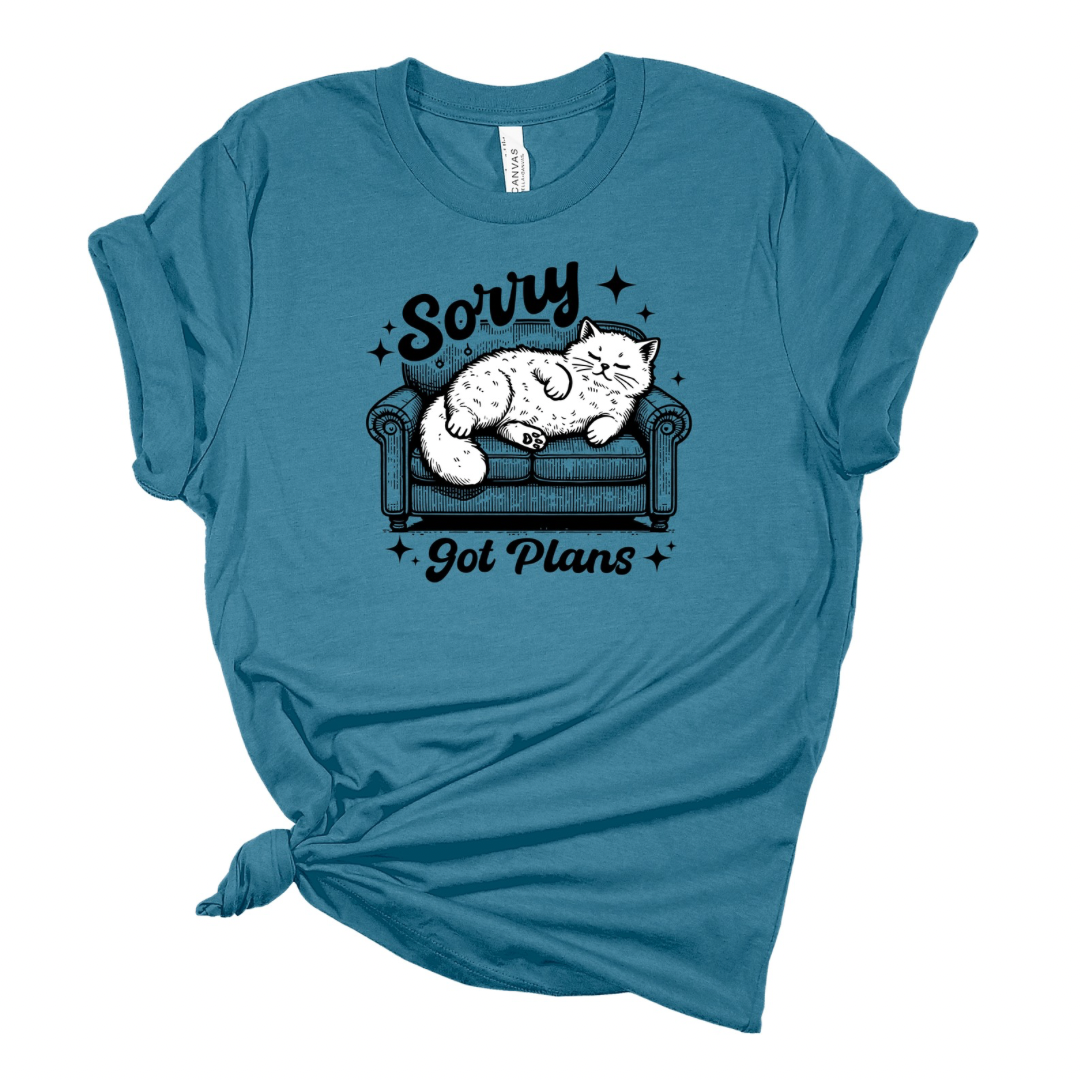 Sorry, Got Plans - Funny Cat T-shirt