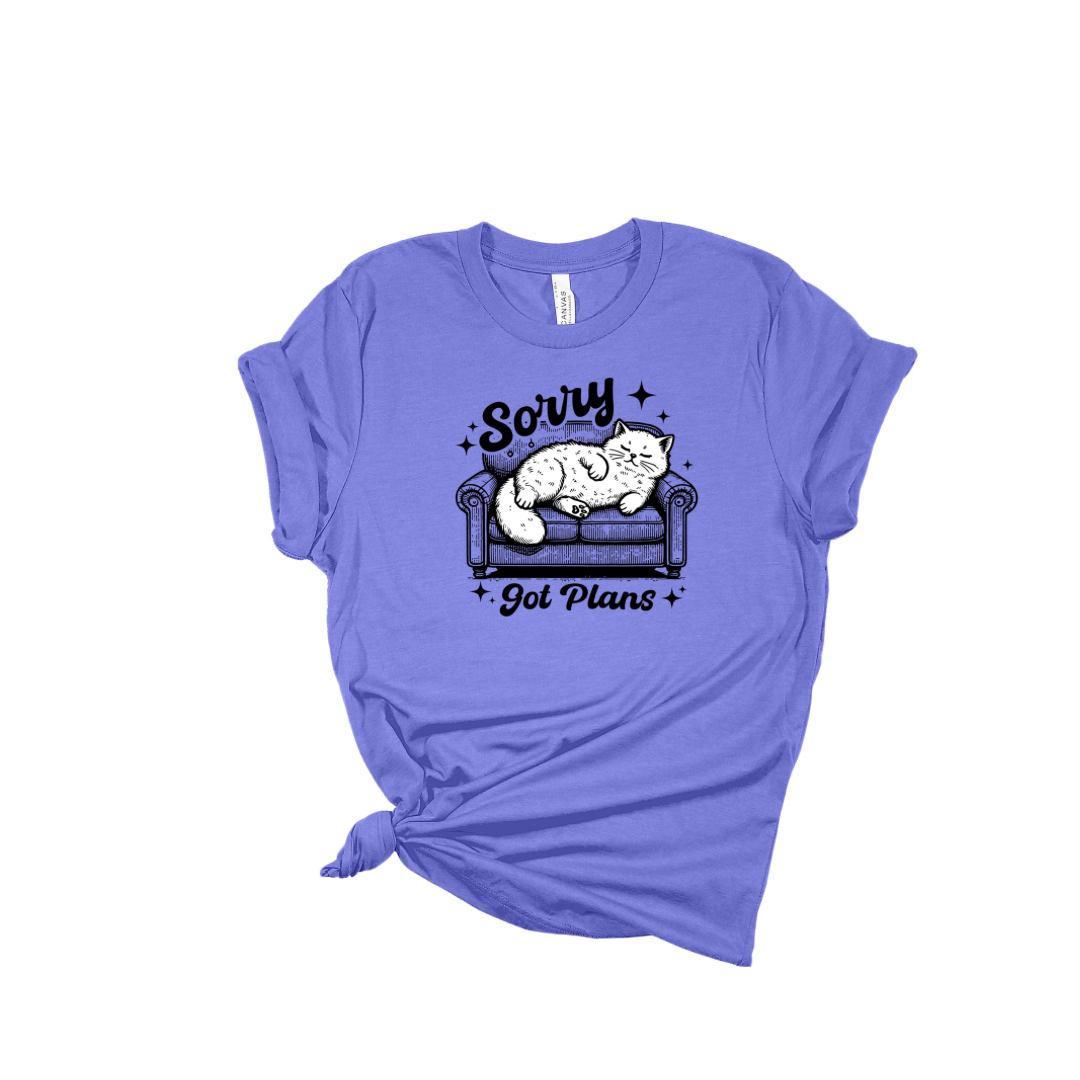 Sorry, Got Plans - Funny Cat T-shirt