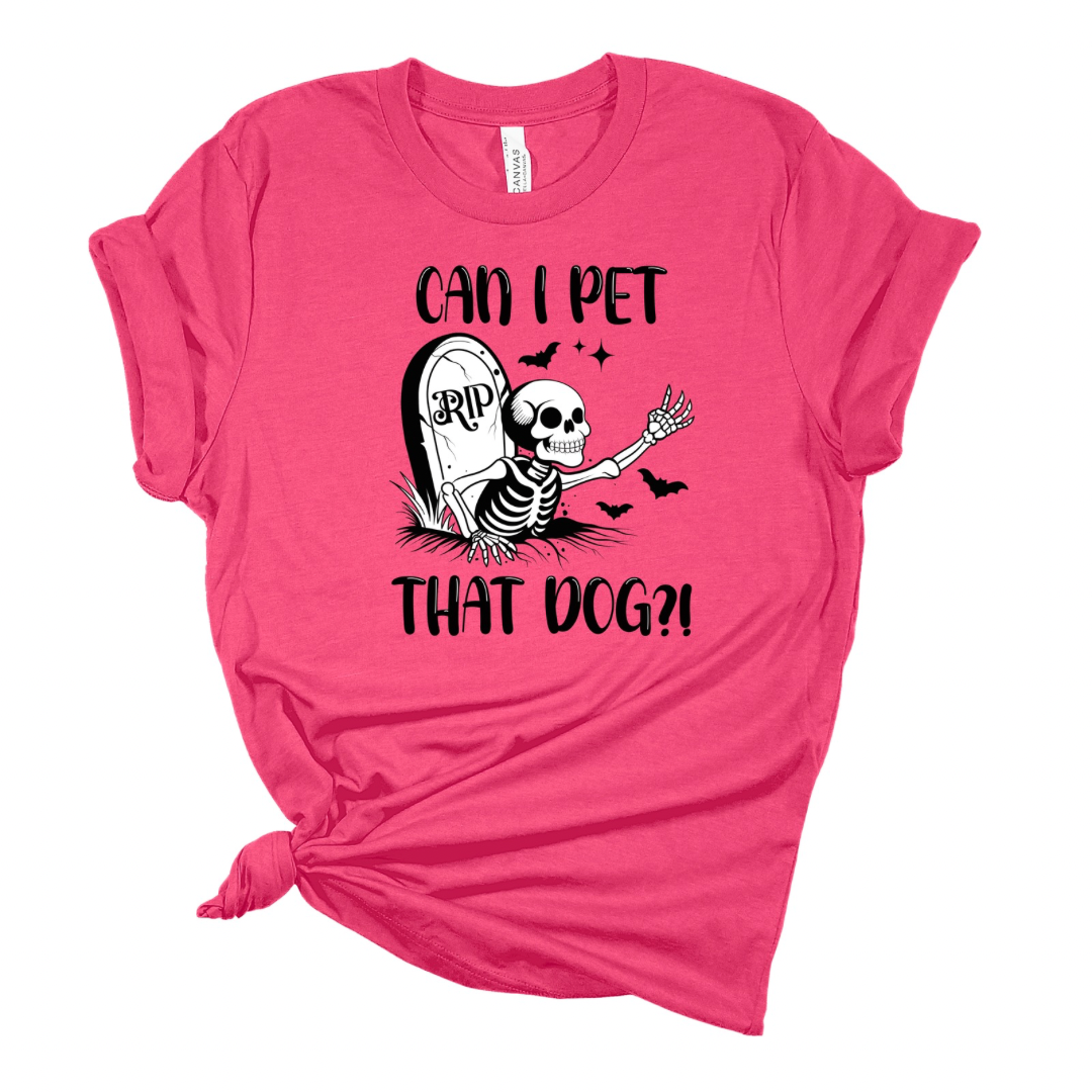 Can I Pet That Dog? - Funny Halloween T-shirt