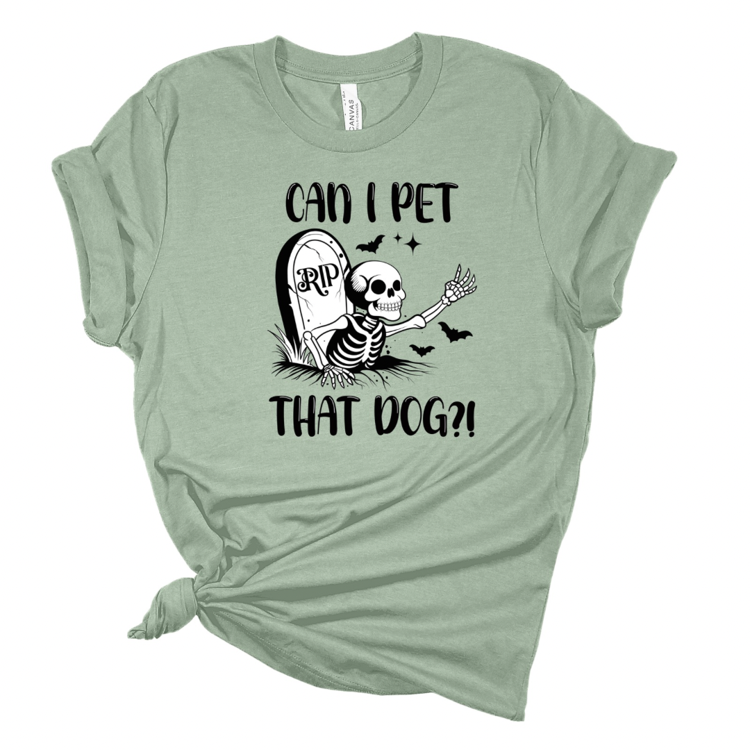 Can I Pet That Dog? - Funny Halloween T-shirt