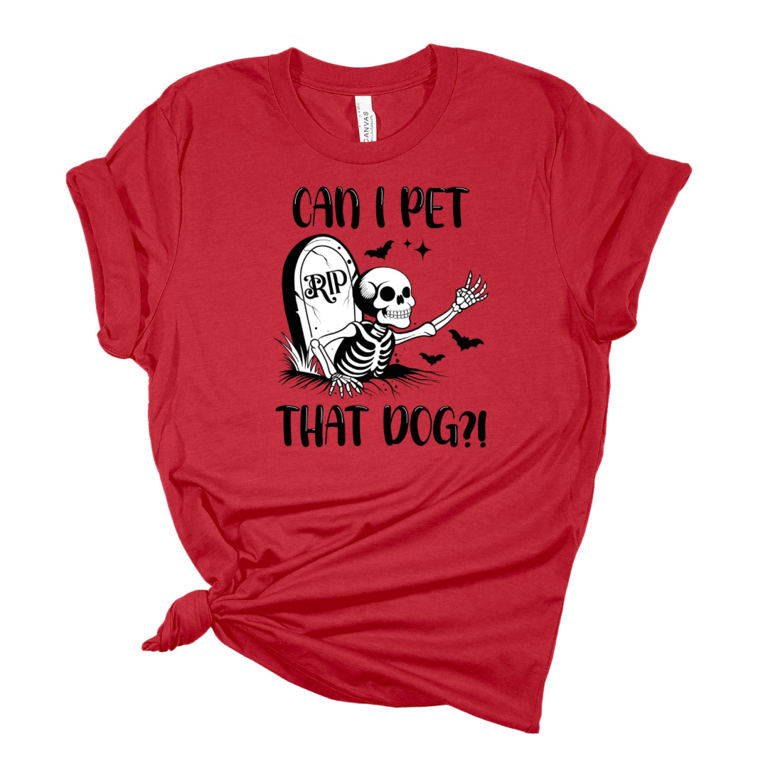 Can I Pet That Dog? - Funny Halloween T-shirt