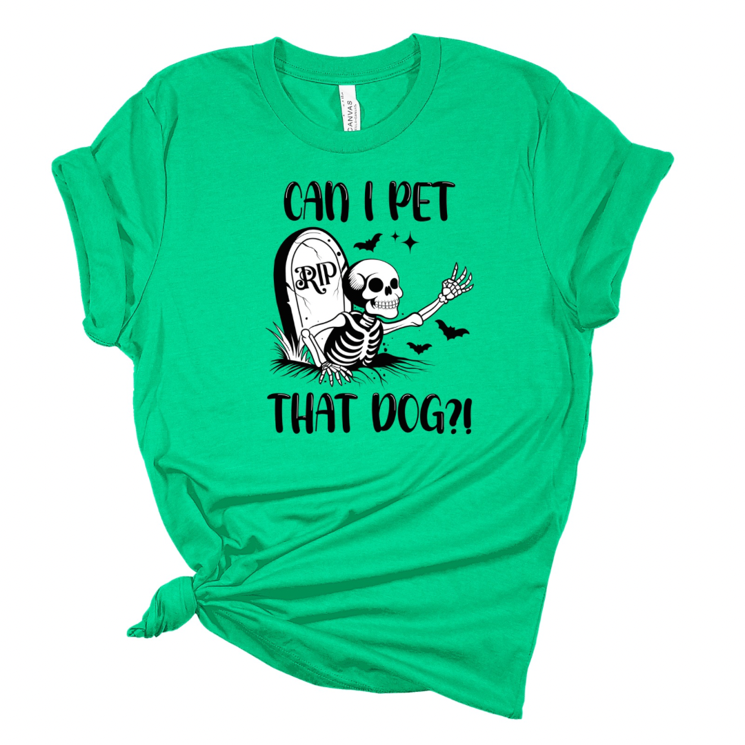 Can I Pet That Dog? - Funny Halloween T-shirt