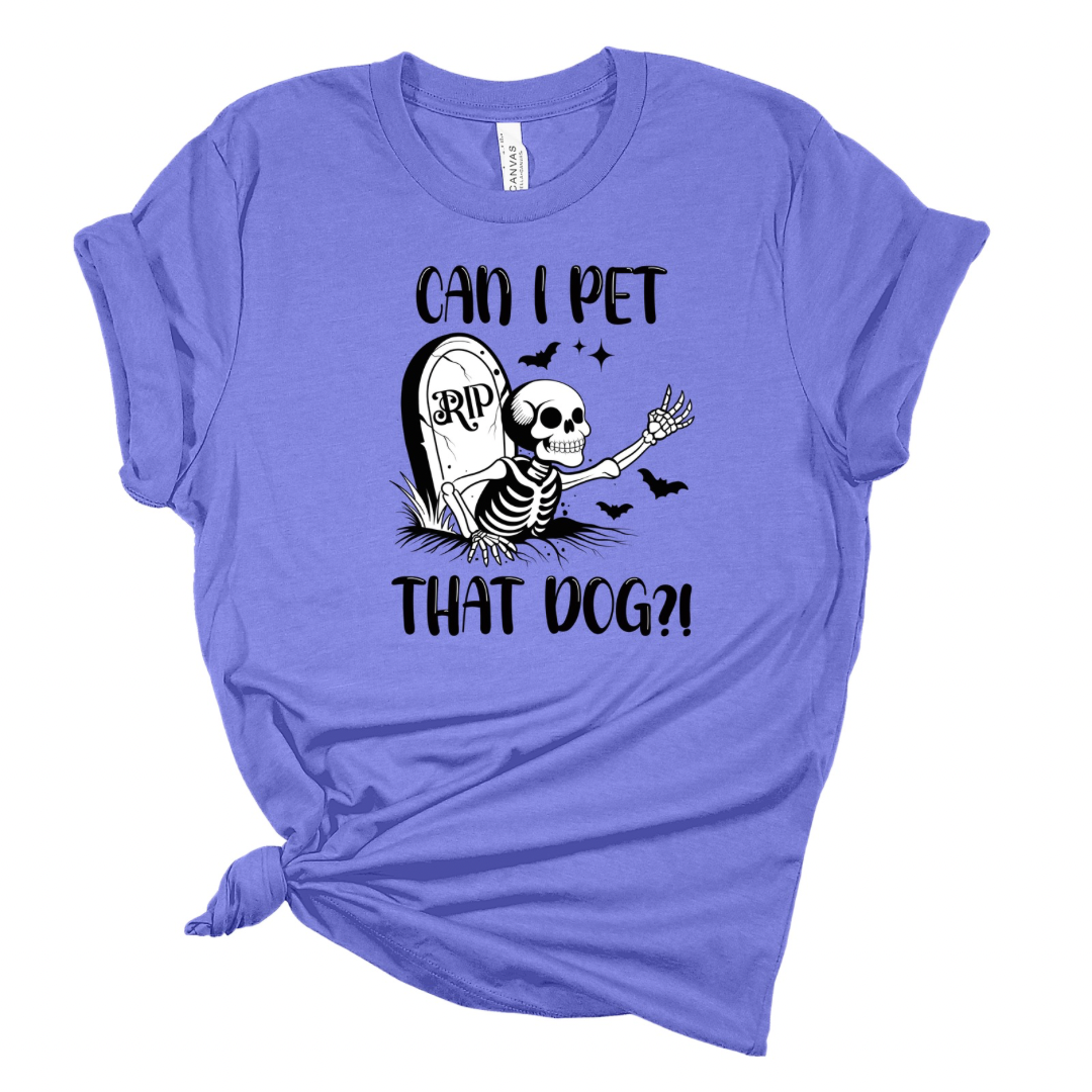 Can I Pet That Dog? - Funny Halloween T-shirt