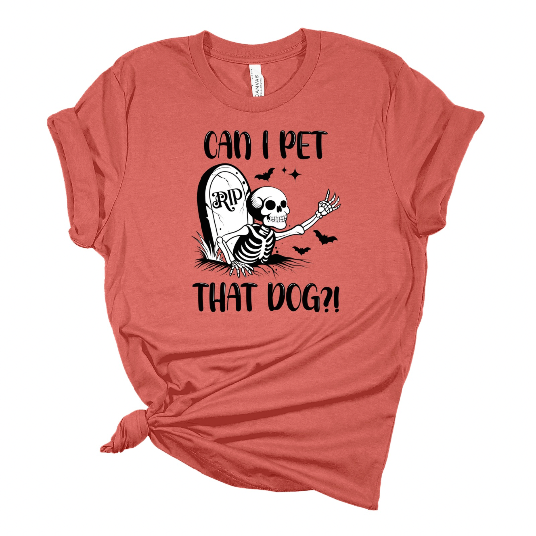 Can I Pet That Dog? - Funny Halloween T-shirt