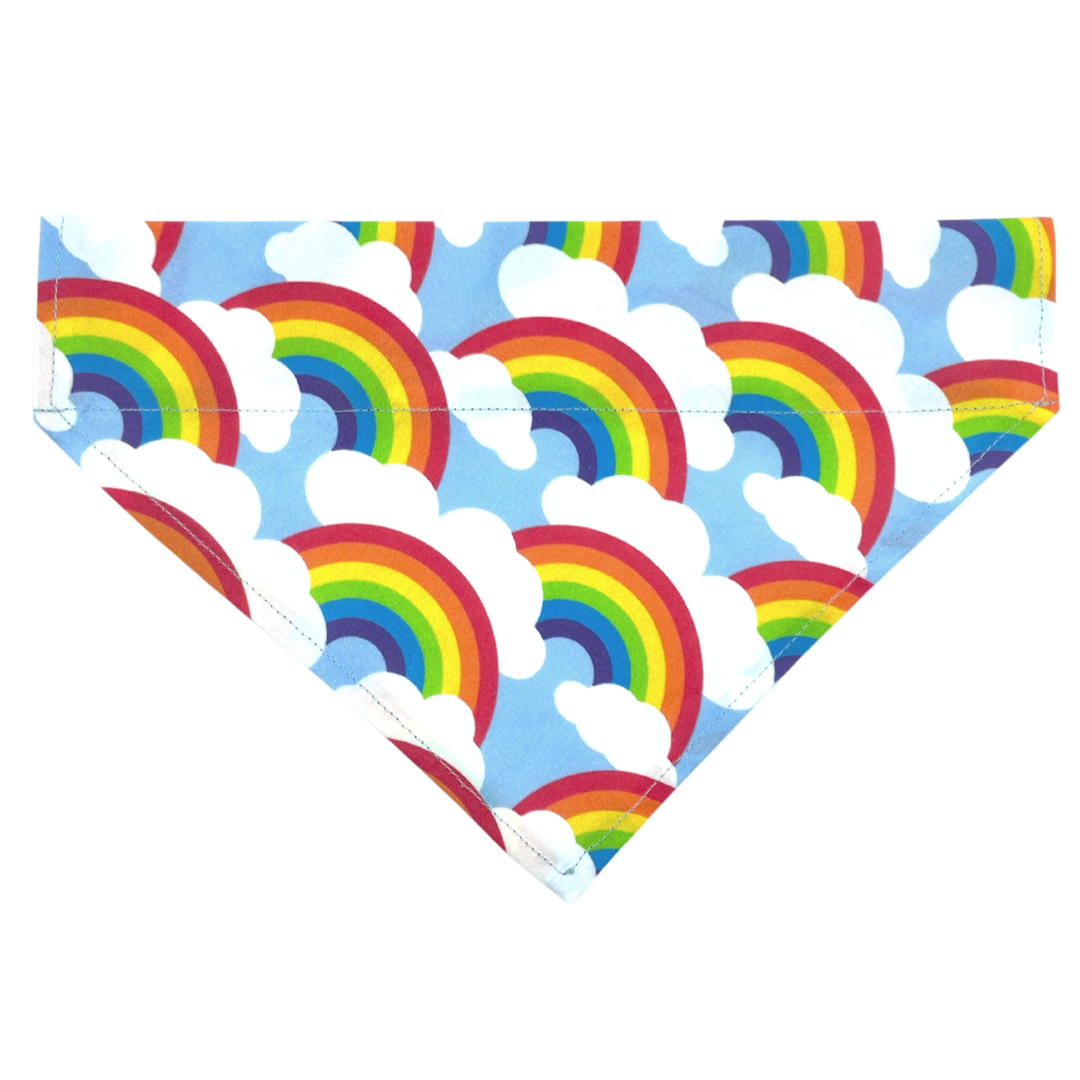 Spring Rainbows Over The Collar Dog Bandana