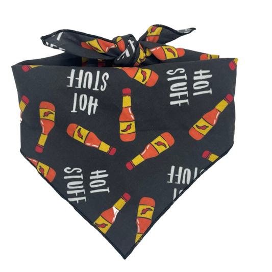 Hot Stuff Tie On Dog Bandana