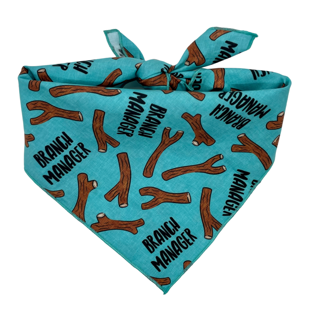 Branch Manager Tie On Dog Bandana