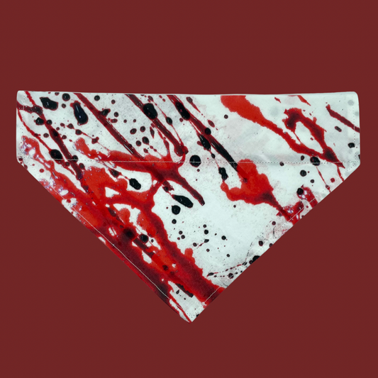 Blood Splatter Over The Collar Dog Bandana