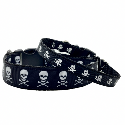 Skull & Crossbones Pirate - Dog Collar