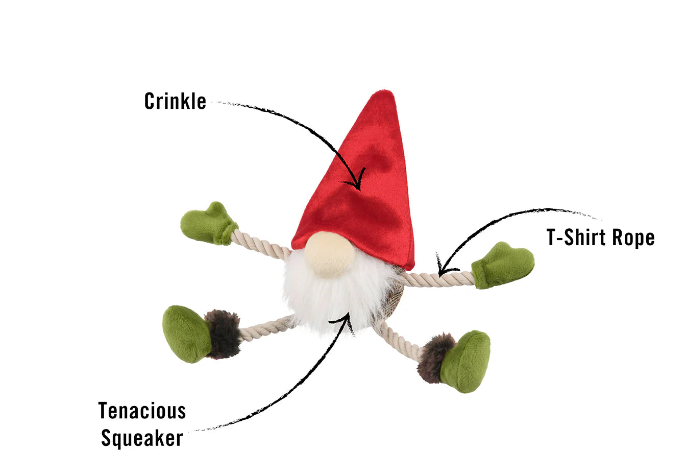 P.L.A.Y - Mythical Creatures - Gnome Dog Toy