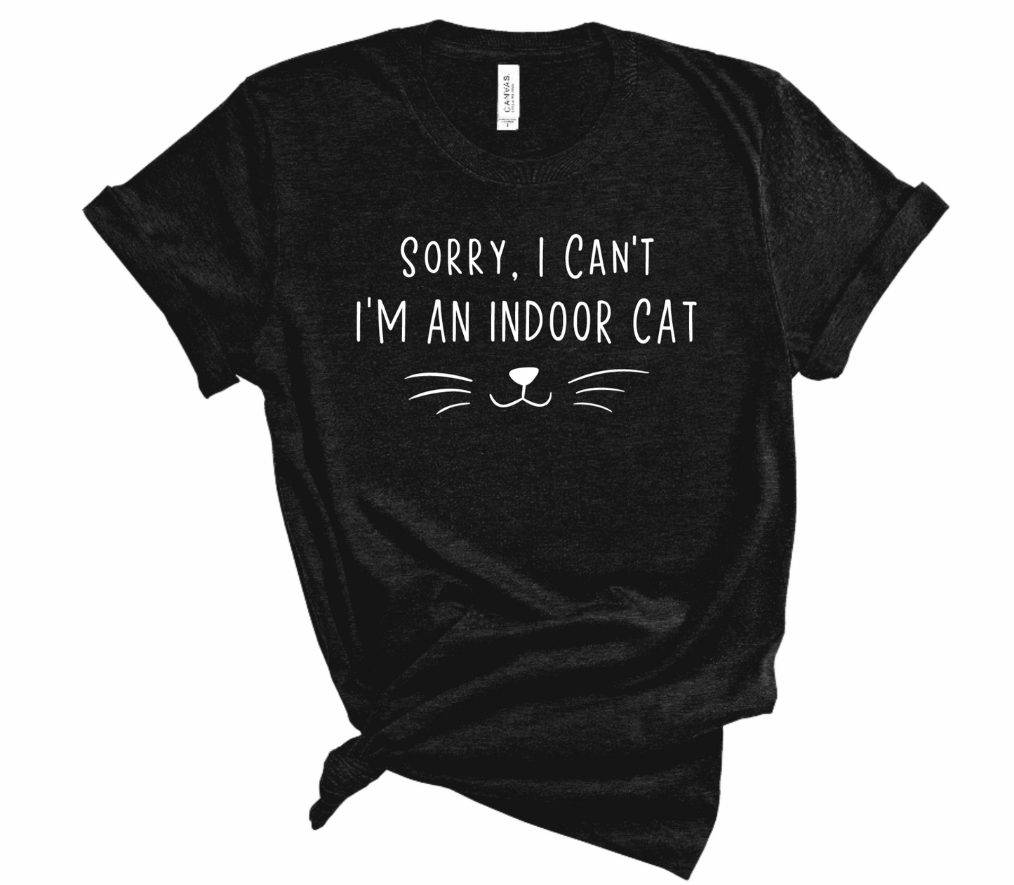 Sorry I Can't, Im An Indoor Cat Tshirt