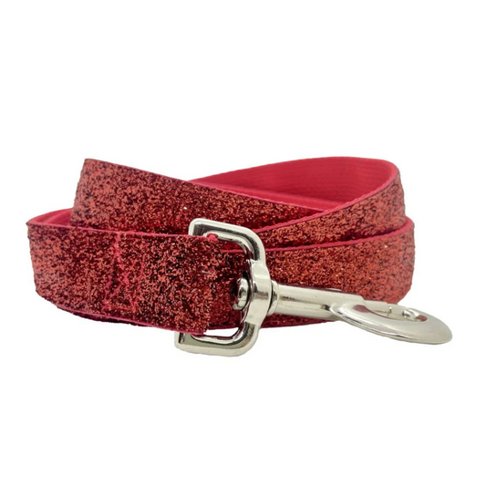 Red Shimmer Dog Leash