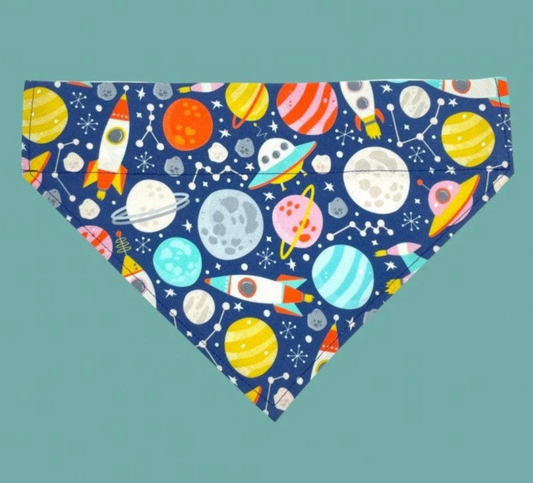 Outer Space Over The Collar Dog Bandana