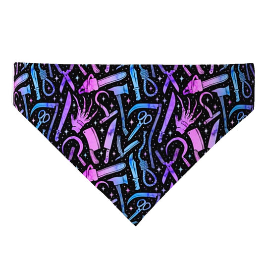 Rainbow Horror Weapons - Over The Collar Dog Bandana