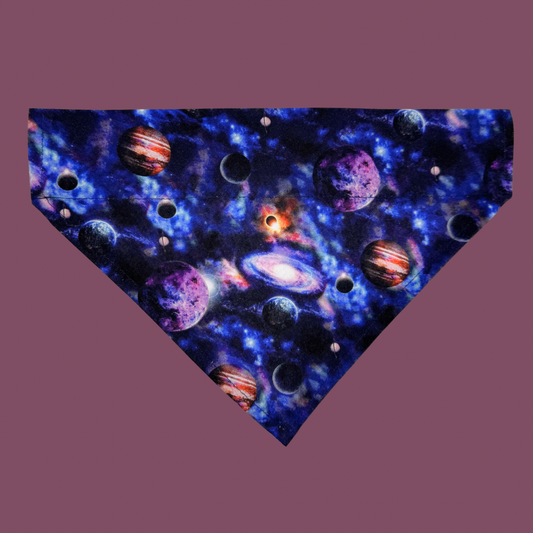 Outer Space Nebula Over The Collar Dog Bandana