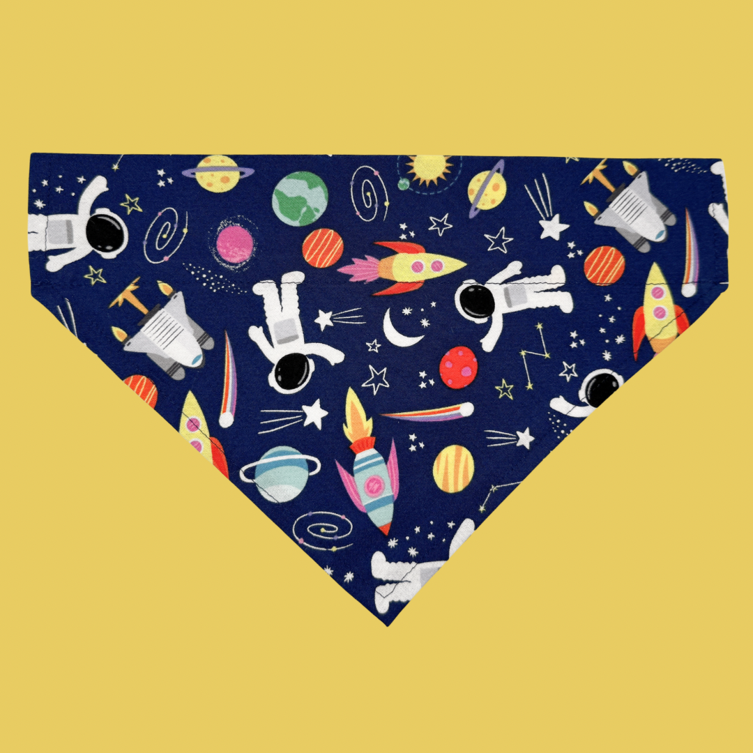 Astronaut Over The Collar Dog Bandana