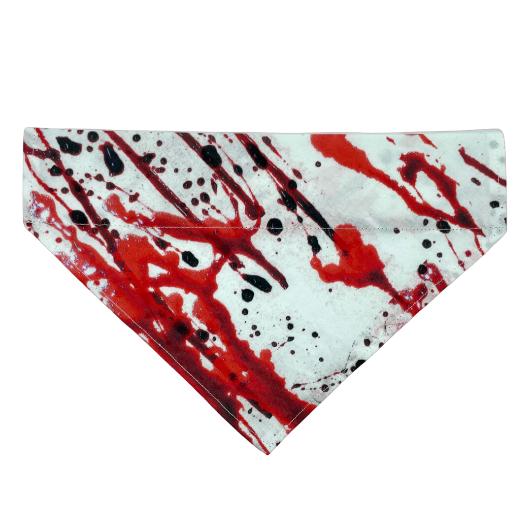 Blood Splatter Over The Collar Dog Bandana